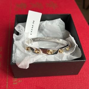Stylish Coach Two-Toned Bracelet